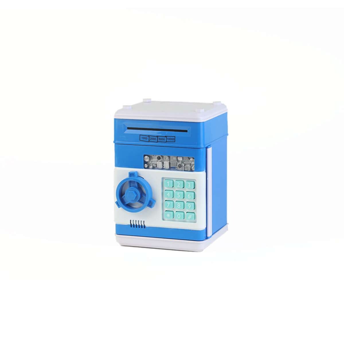 Alcancia Caja Fuerte Infantil - Celeste 