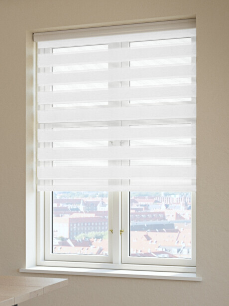 Cortina enrollable doble ALSTEN 80x250cm blanco Cortina enrollable doble ALSTEN 80x250cm blanco