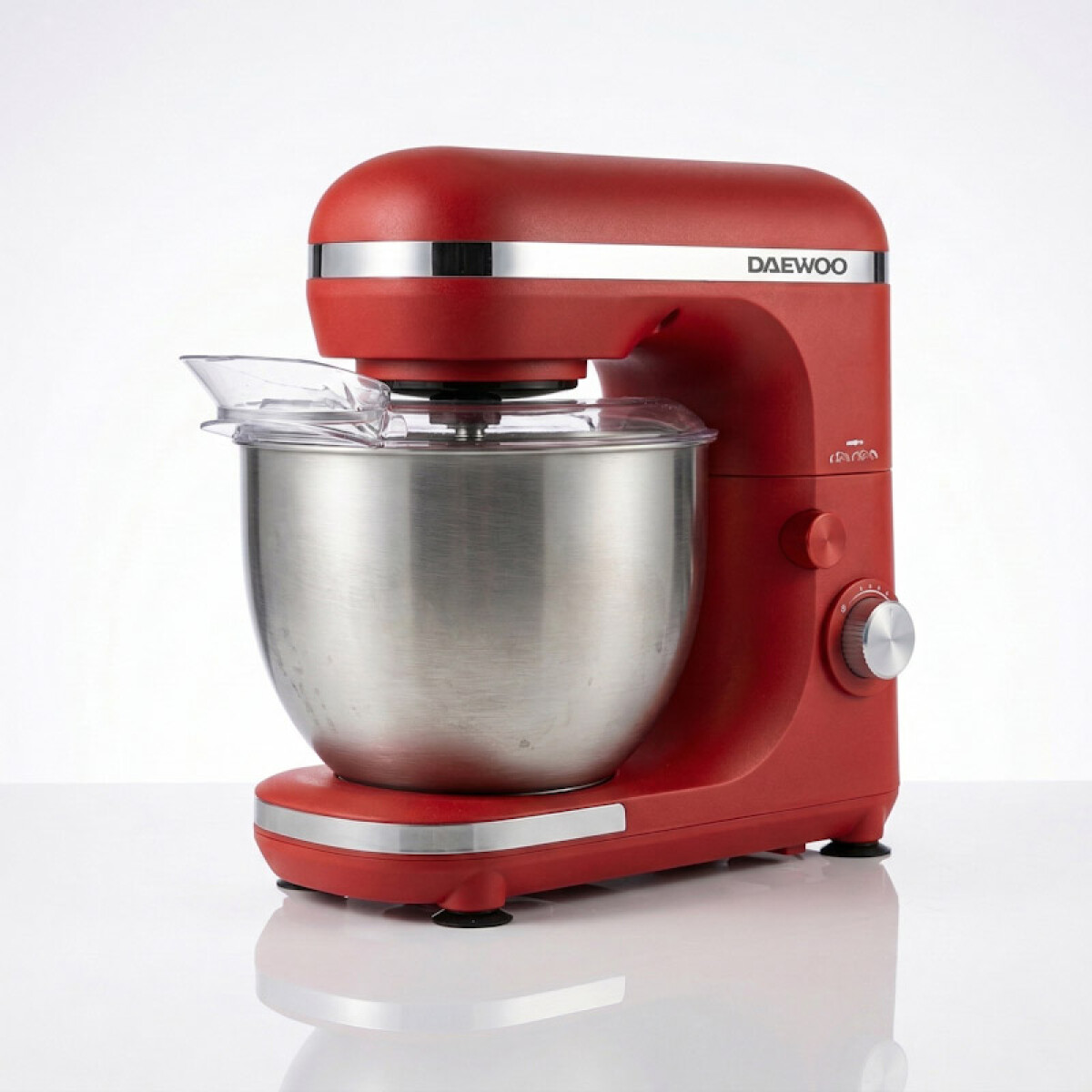Batidora planetaria Daewoo con bowl | 3 batidores metalicos | Color rojo 