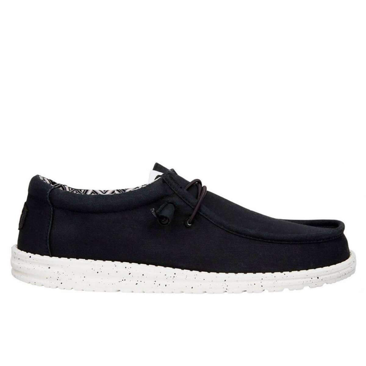 Zapatos Hey Dude Wally Canvas Slip - Negro 