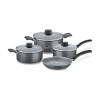 BATERÍA DE COCINA 7 PIEZAS TURIM NEGRO TRAMONTINA Gris