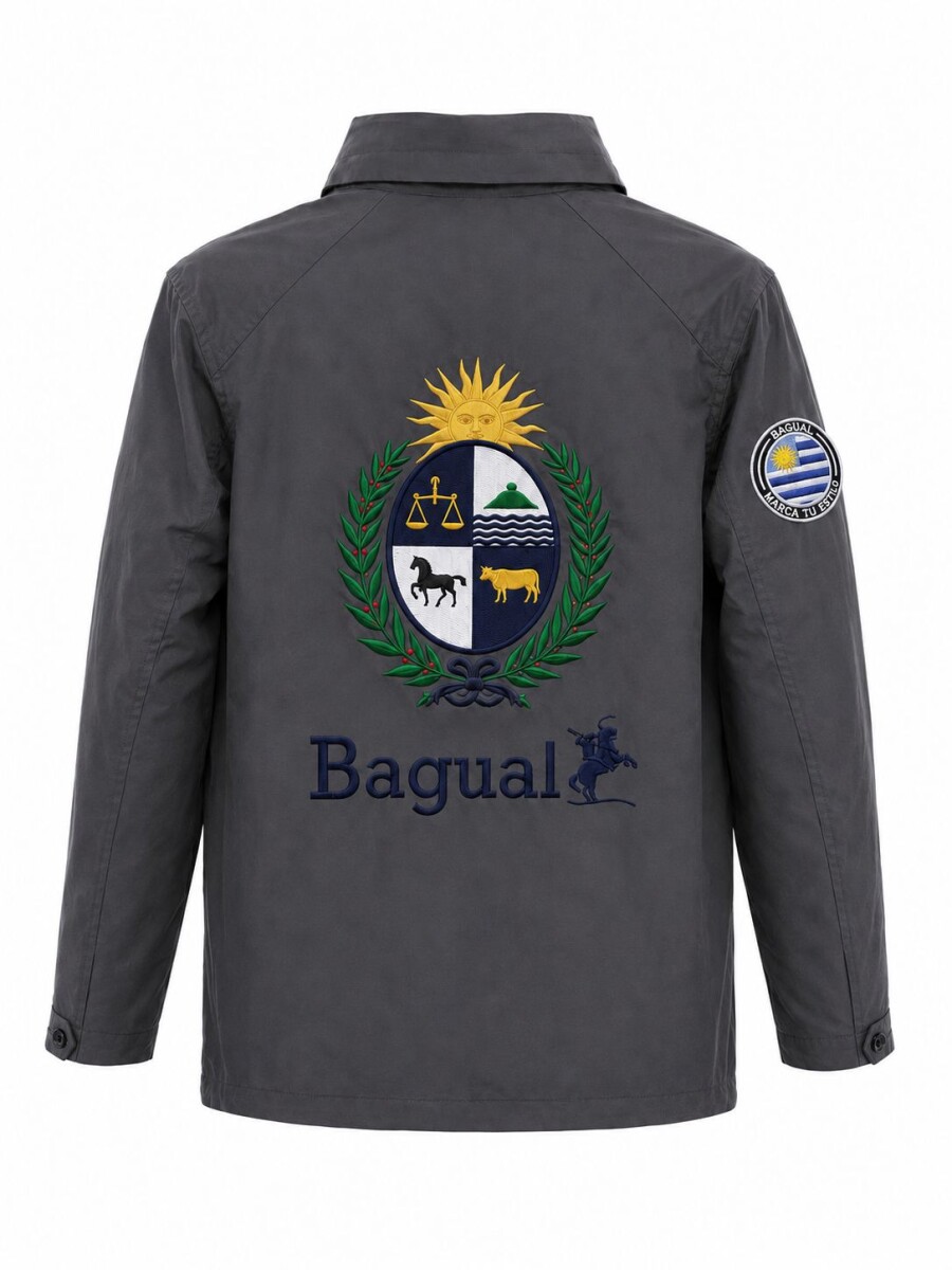Campera Taslon Escudo Nacional - Gris 