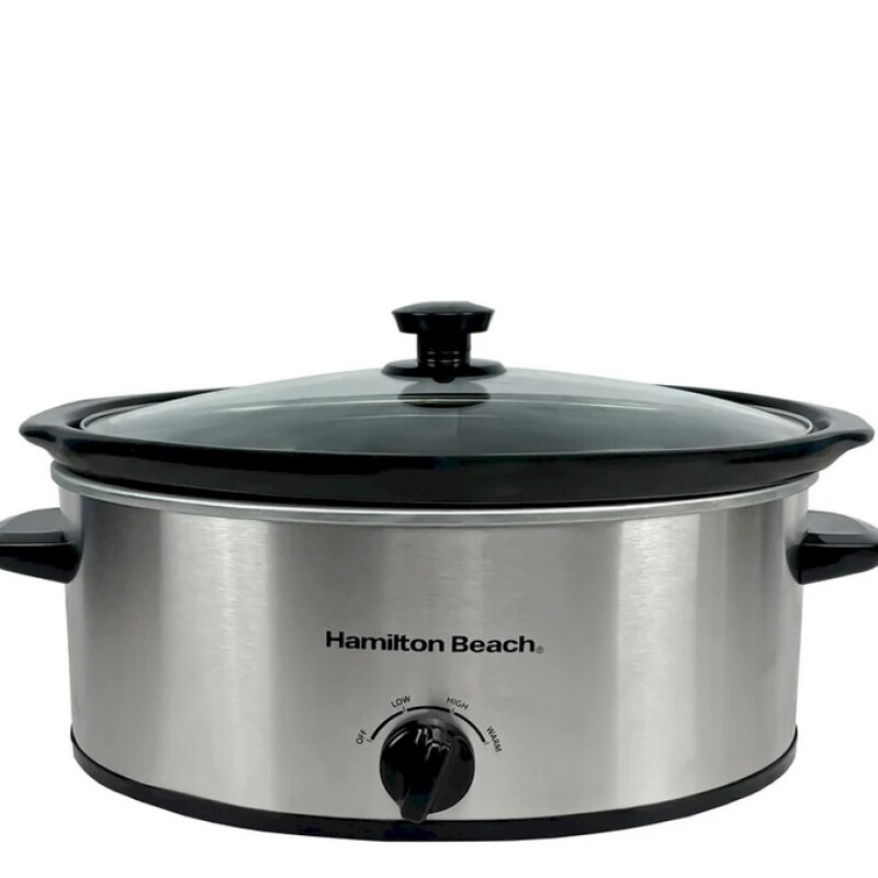 SLOW COOKER MANUAL PLATEADA DE 6,5 L Hamilton Beach SLOW COOKER MANUAL PLATEADA DE 6,5 L Hamilton Beach