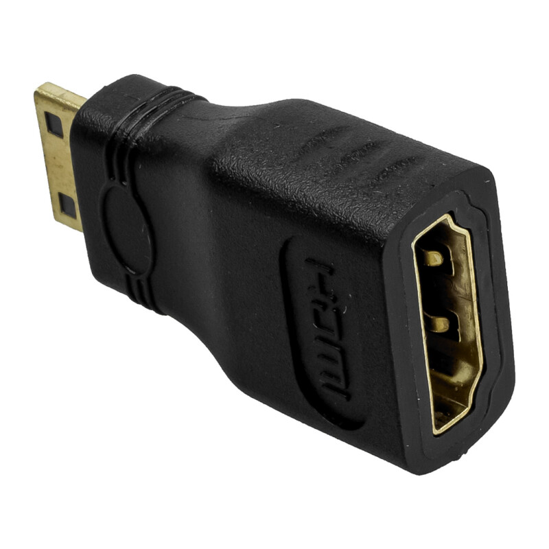 Adaptador Mini HDMI Macho a HDMI Hembra Adaptador Mini HDMI Macho a HDMI Hembra