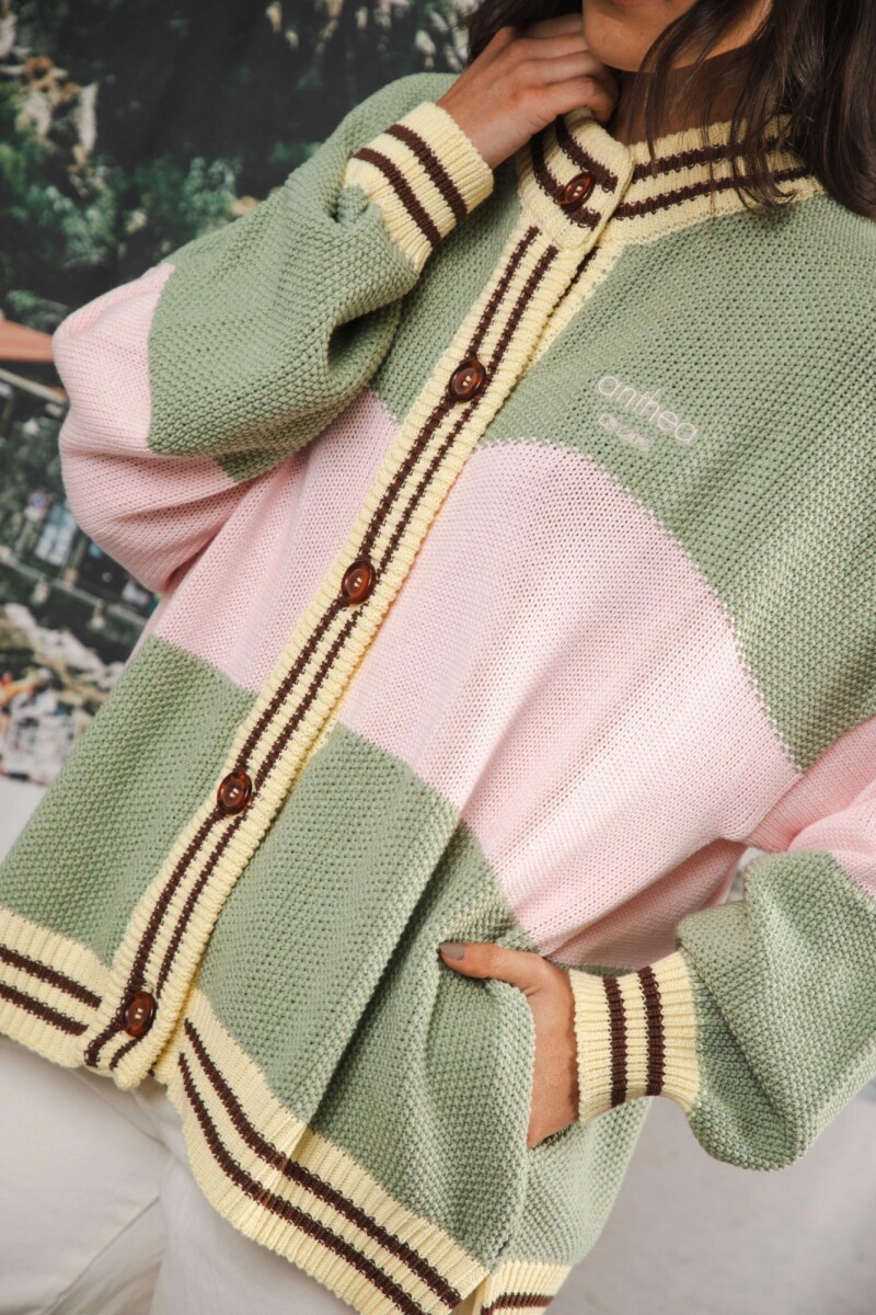 Cardigan New Glory Verde PRE ORDEN