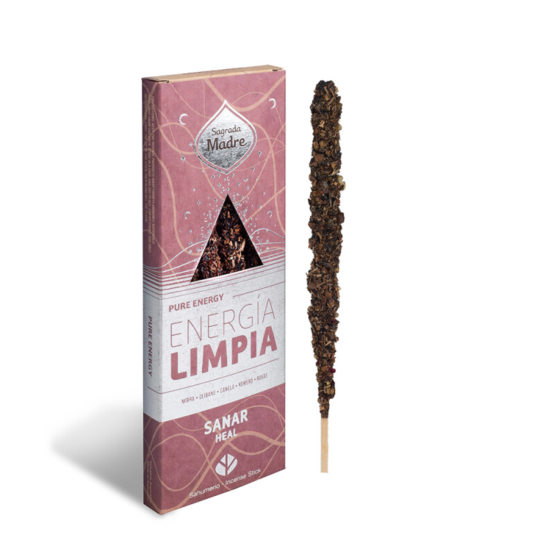 INCIENSO LÍNEA ENERGÍA LIMPIA SAGRADA MADRE X4 Sanar