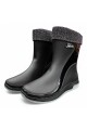 BOTA DE LLUVIA ADULTO SPORT CON FORRO DESMONTABLE Negro