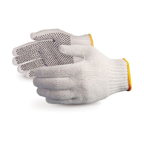 Guantes de trabajo de algodon y puntos pvc PRO115