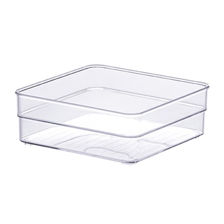 Caja Organizadora Multiuso Para Hogar Diamond 15x15x5.2cm Transparente