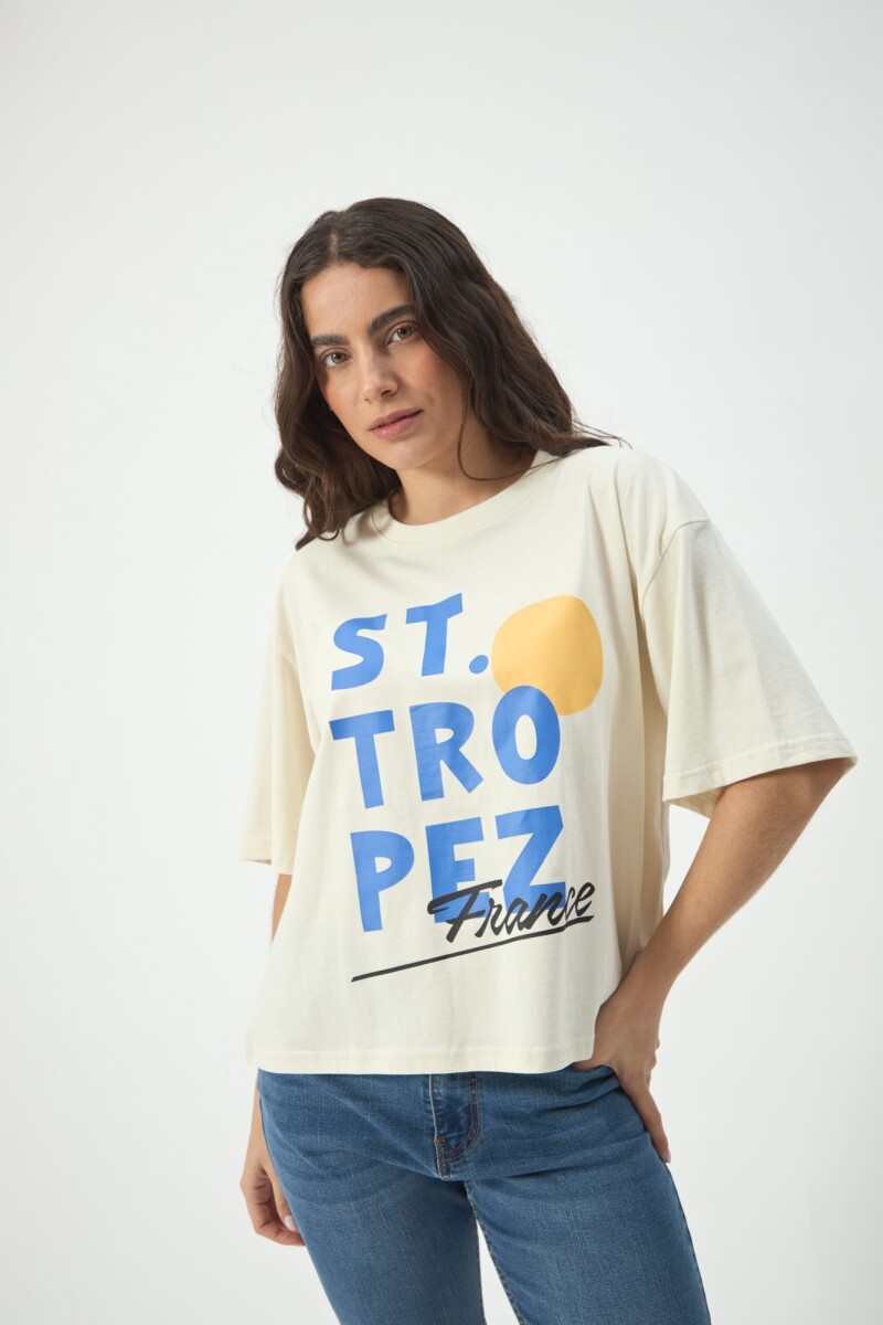 REMERA SAINT TROPEZ - CRUDO 