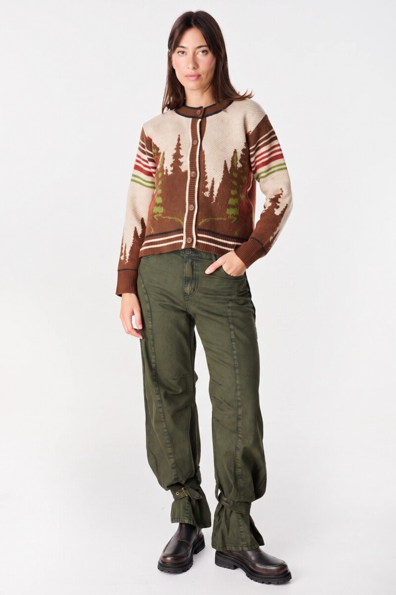 Cardigan Pinos Marron