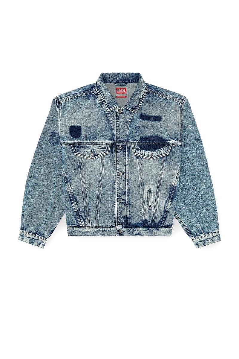Chaqueta Denim Para Unisex D-Denver-S2 Azul Medio