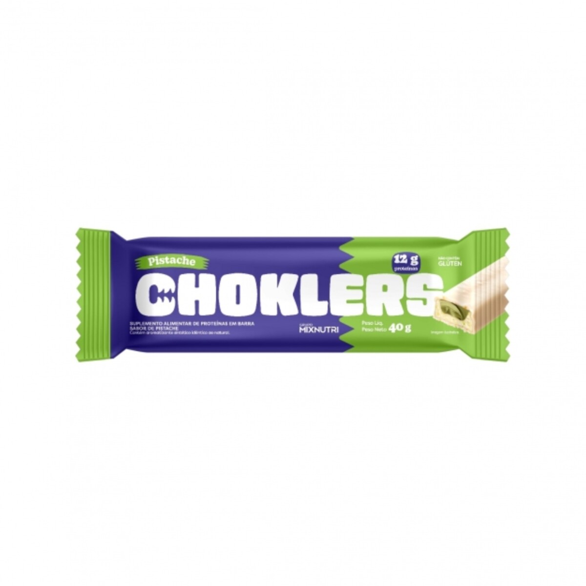 CHOKLERS BARRA CHOCOLATE PISTACHO 40 GR. 