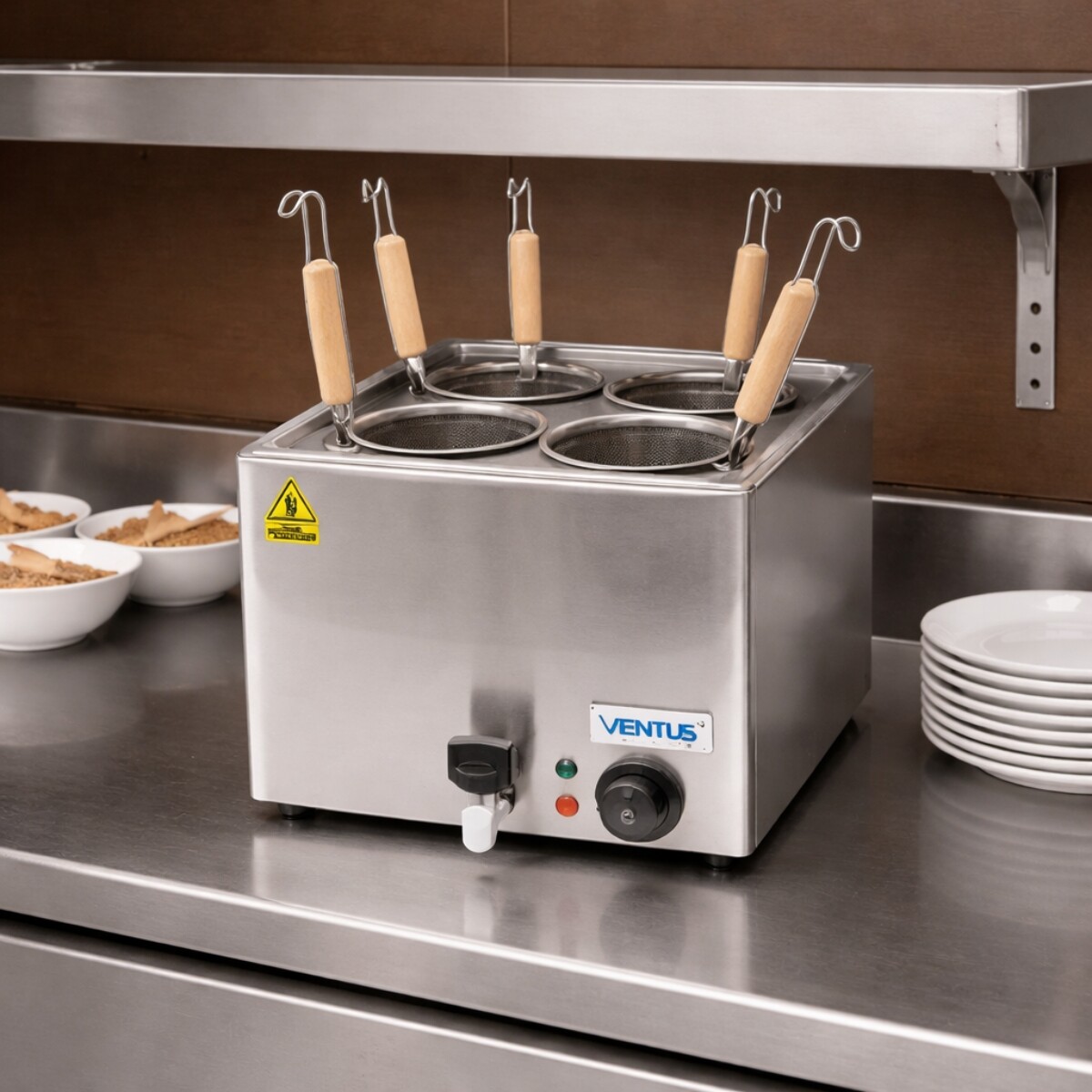 Cuecepastas Eléctrico de Mesa 15 Litros 