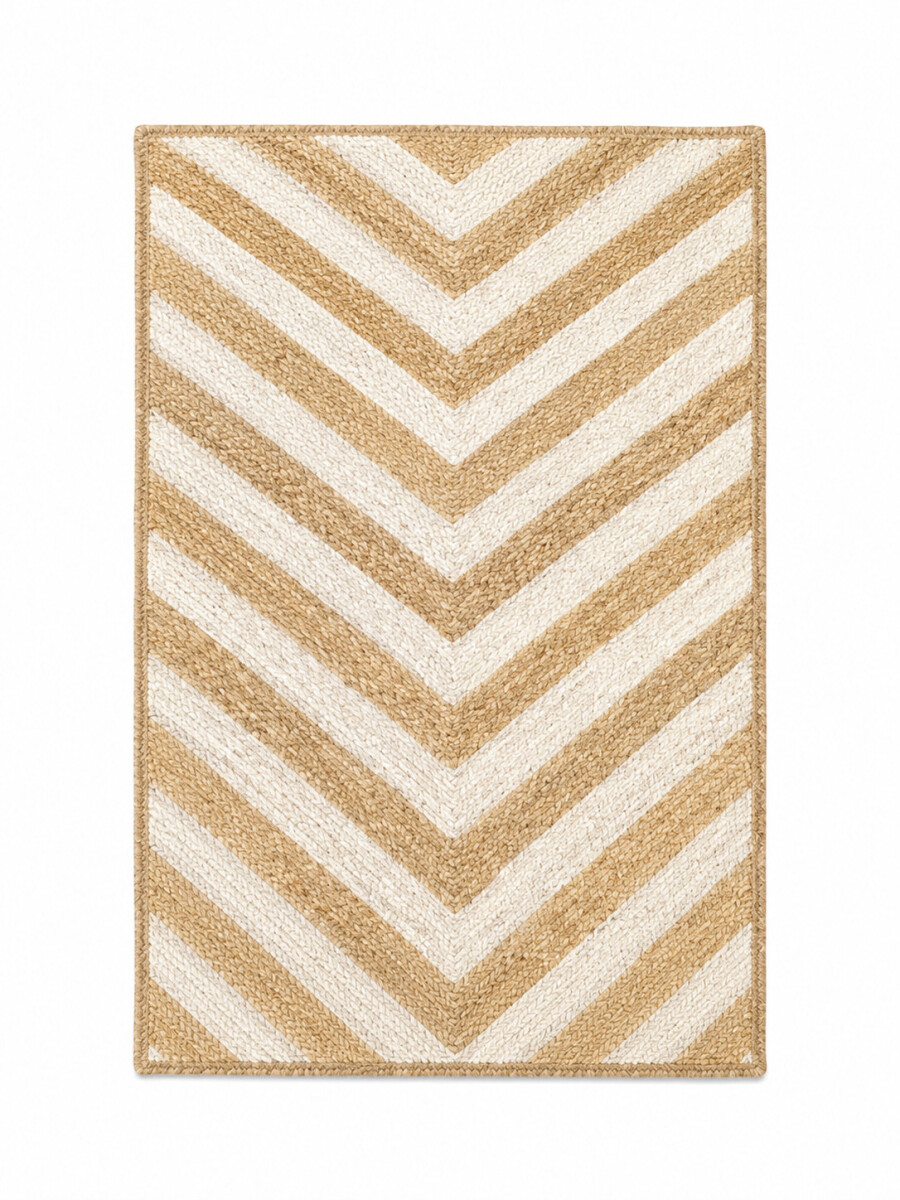 ALFOMBRA DE YUTE - BEIGE 