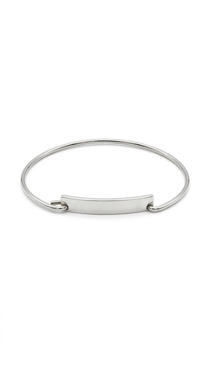 Brazalete Identidad Plata 925- Sin Piedra-BR5550 - conpiedra 