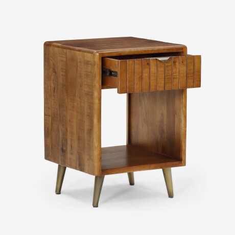 MESA DE LUZ MADERA MARRON RENEE 1C