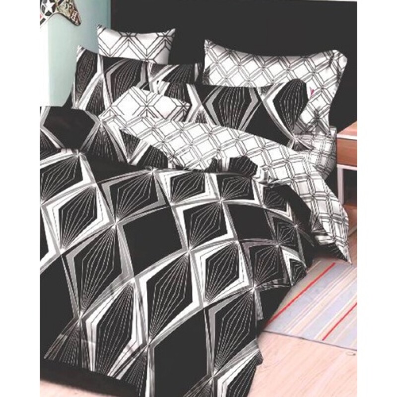 Manta Cotton Flor Glamour 2 plazas sommier con 2 porta almohadas y almohadón Manta Cotton Flor Glamour 2 plazas sommier con 2 porta almohadas y almohadón