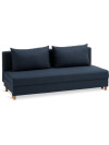Sofá cama NORSMINDE 3 cuerpos tela azul Sofá cama NORSMINDE 3 cuerpos tela azul