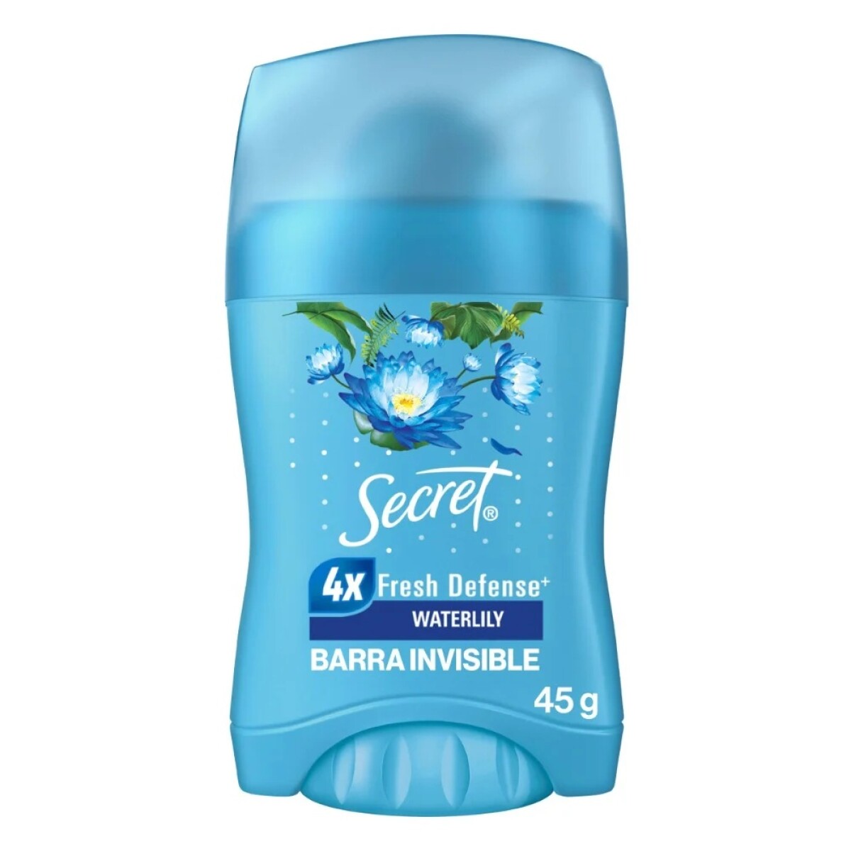 Desodorante Barra Secret Invisible Waterlily 45 Grs. 