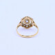 Anillo oro 18k estilo antiguo platino y brillantes. Anillo oro 18k estilo antiguo platino y brillantes.