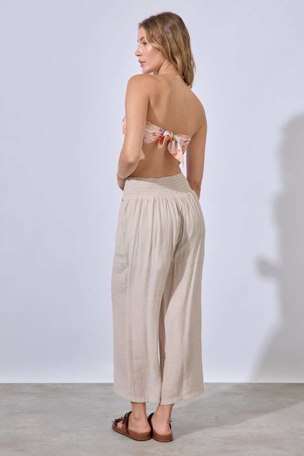 Pantalon Crop BEIGE