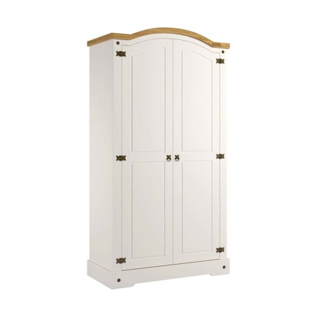 PLACARD ROPERO 2 PUERTAS MDF-Y-MADERA NATURAL-BEIGE SMILE