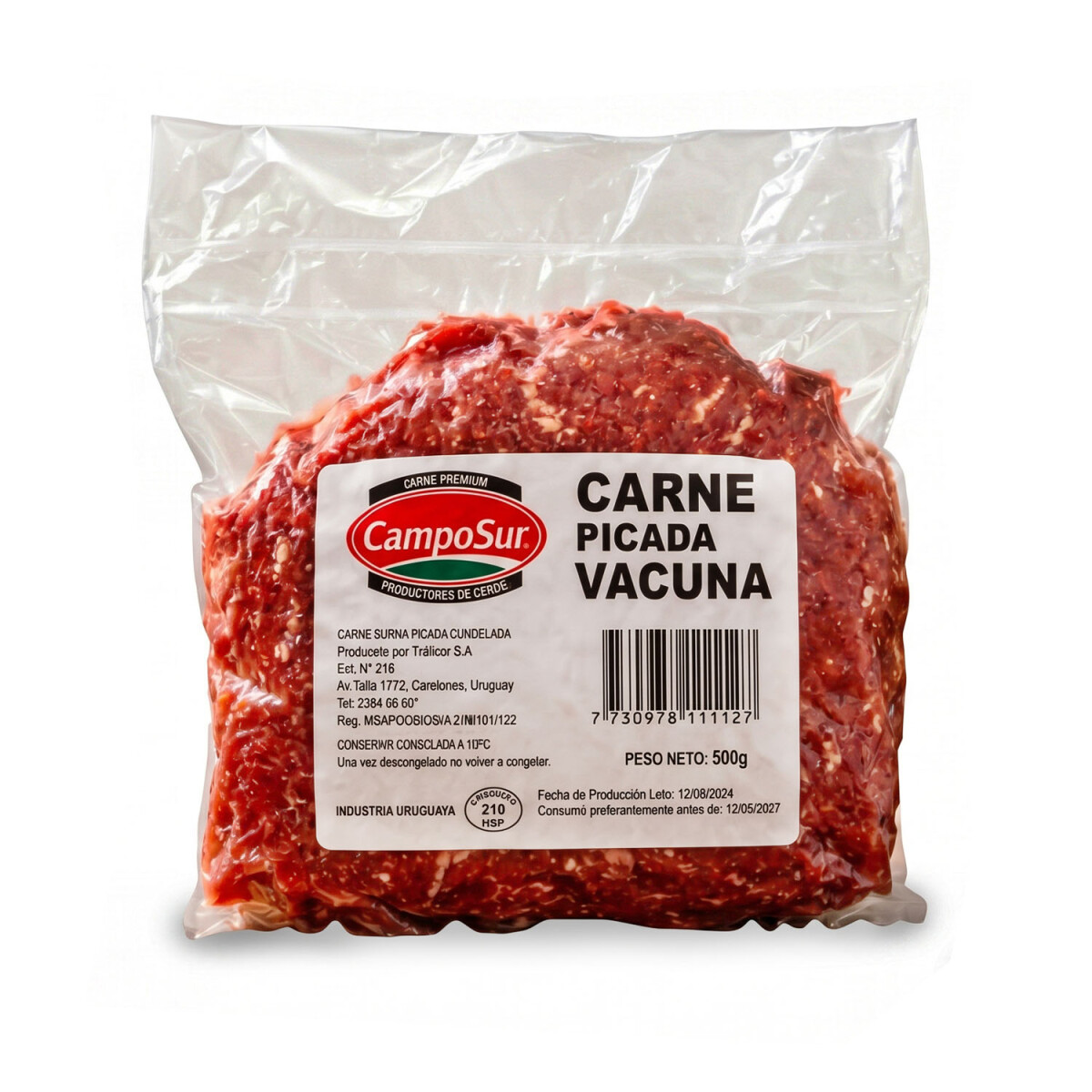 Carne Picada Vacuna CampoSur 500g 