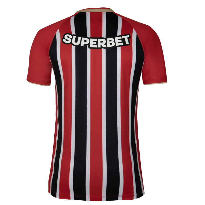 Remera New Balance de Hombre - NB SPFC 2025 - MT831835AWY RED/WHITE/BLACK