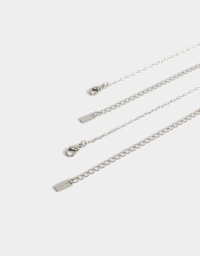 Collares Infantiles Licencias Set De Collares Para Compartir "hello Kitty" - Plateado