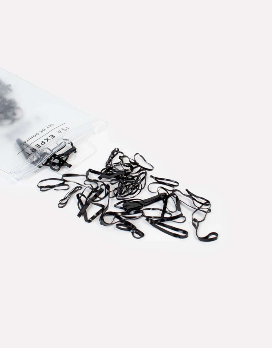 Set De Gomitas Elásticas - Negro 