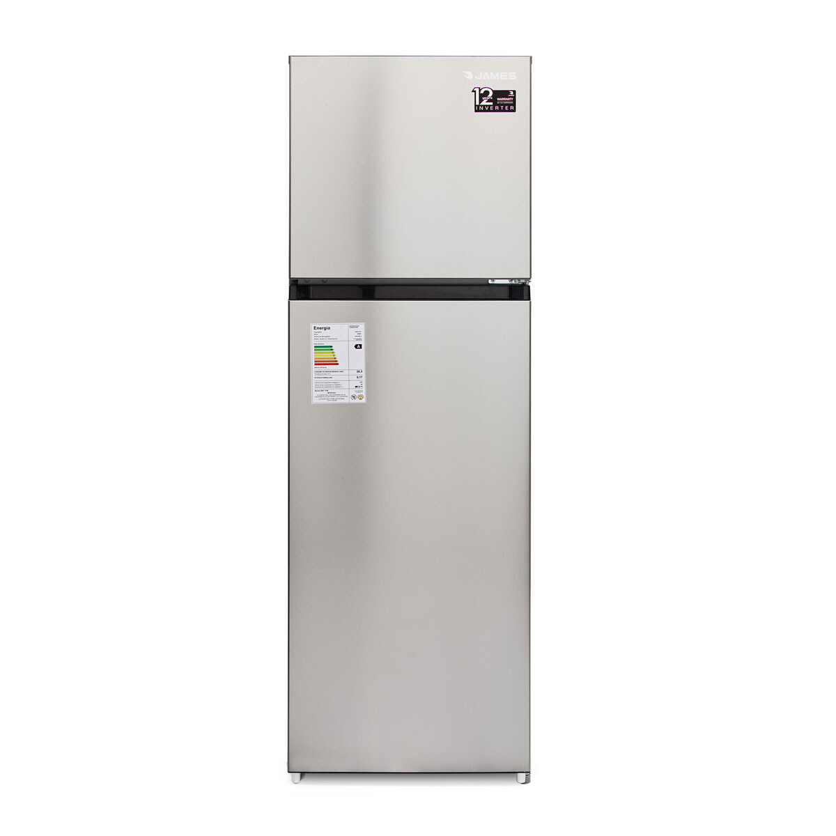 REFRIGERADOR JAMES RJ 301 INVERTER Inox -262L 