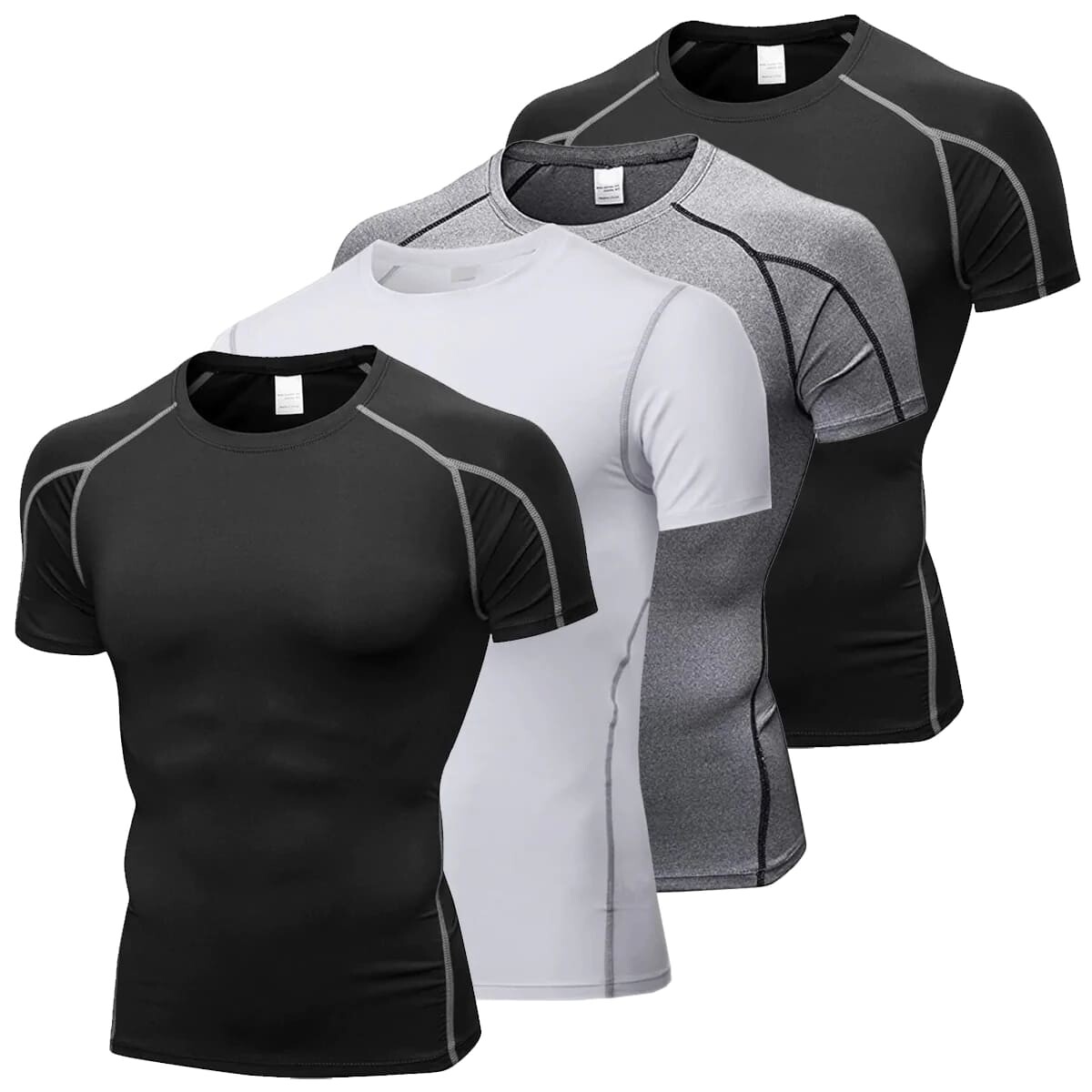 Set Deportivo X4 Remeras Deportivas P/ Entrenamiento - Vst010003-l 
