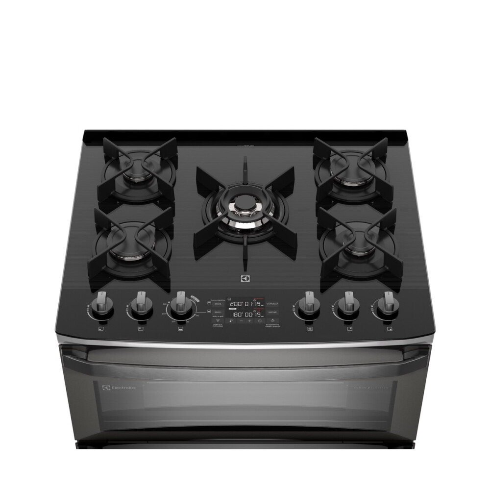 Cocina Electrolux 5 Hornallas Horno con Airfry FE5AD Inoxidable