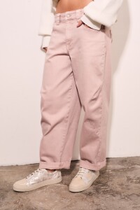 Jean Baggy Barrel Rosa