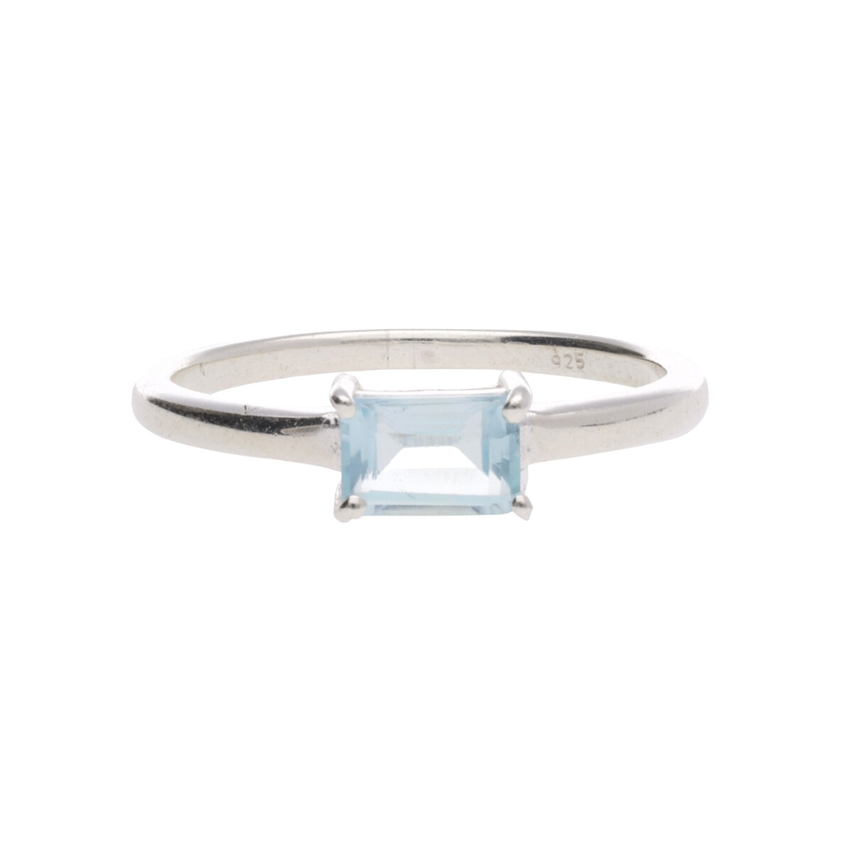 Anillo Karvik solitario de plata 925 