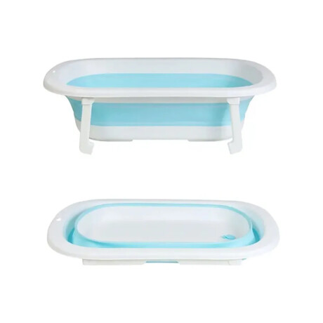 Baño Bañera Plegable Para Bebe Anti Frio Varios Colores Celeste