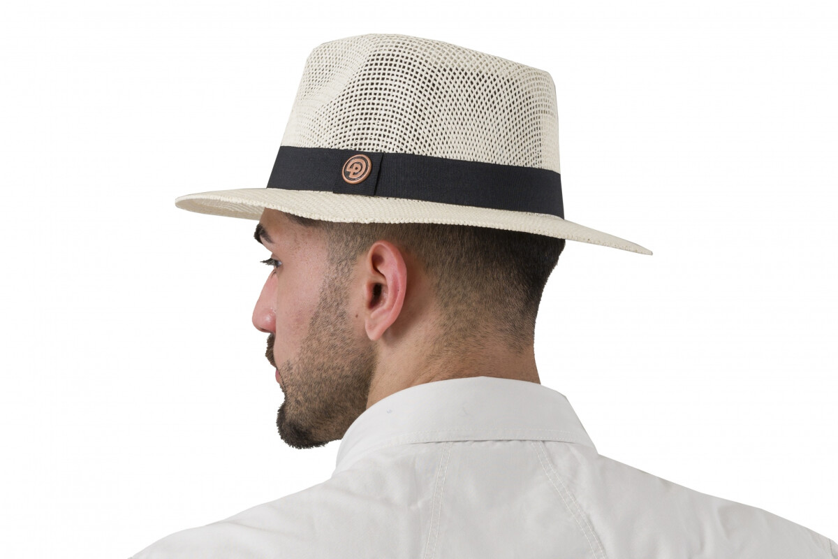 SOMBRERO PAPEL DE ARROZ 1807 Blanco