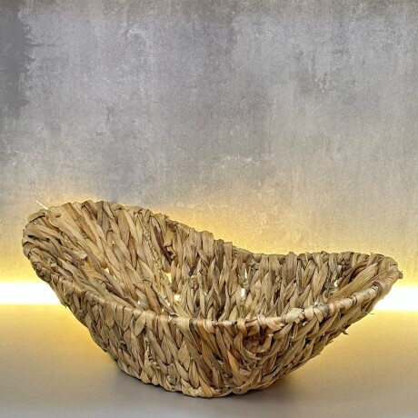 Canasta De Mimbre Natural Circular Alto 15cm x Largo 48cm x Ancho 23cm Canasta De Mimbre Natural Circular Alto 15cm x Largo 48cm x Ancho 23cm