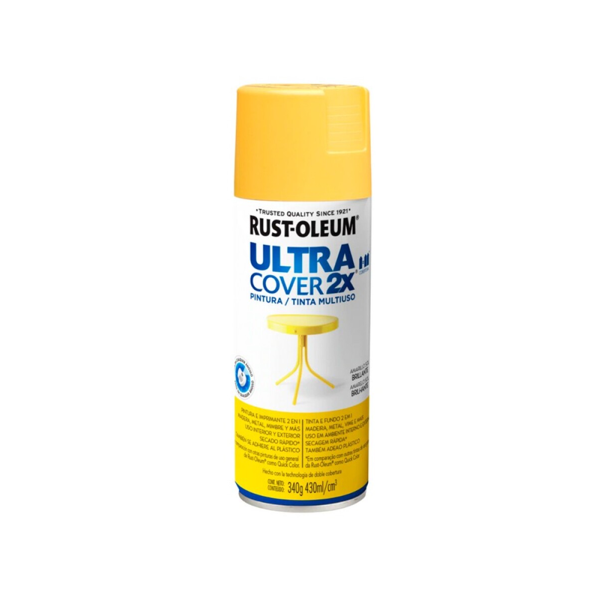 Esmalte en Aerosol Brillante 340g Rust-Oleum - Amarillo Sol 