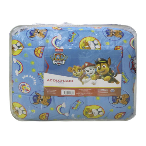 Acolchado Infantil Paw Patrol Microfibra 1 Plaza CELESTE
