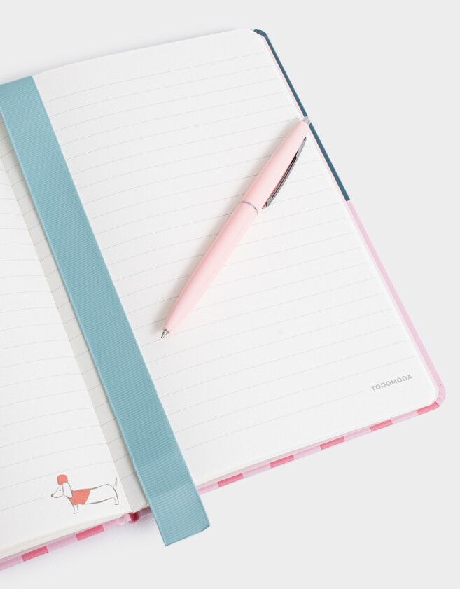 Librería Sets Con Lapicera Set De Librería Con Cuaderno A5 De Pu Con Elástico Con Lapicera - Combinacion Multicolor