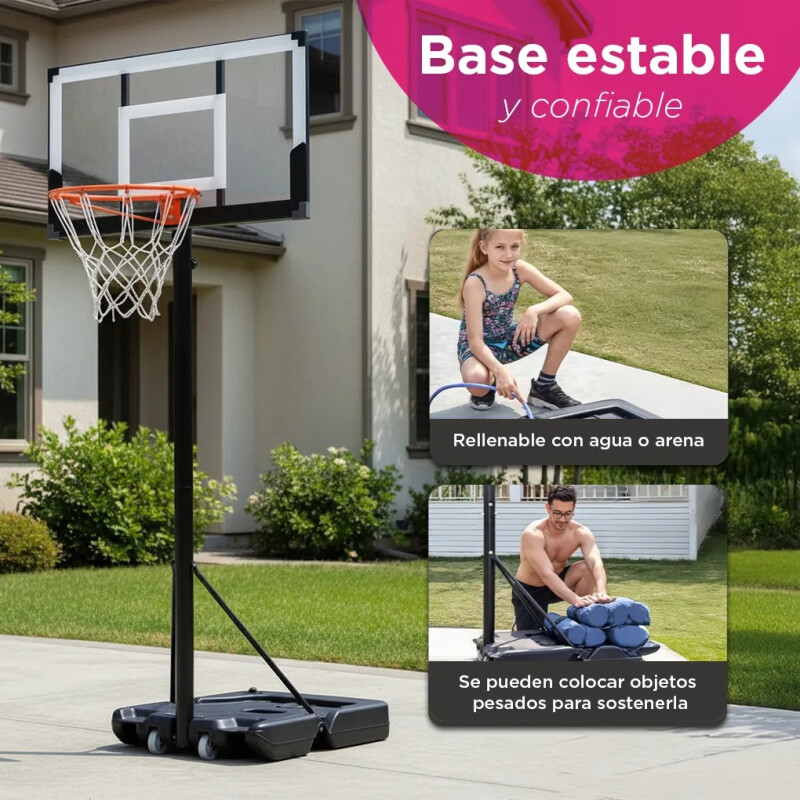 Tablero de Básquet Regulable con Base Tablero de Básquet Regulable con Base