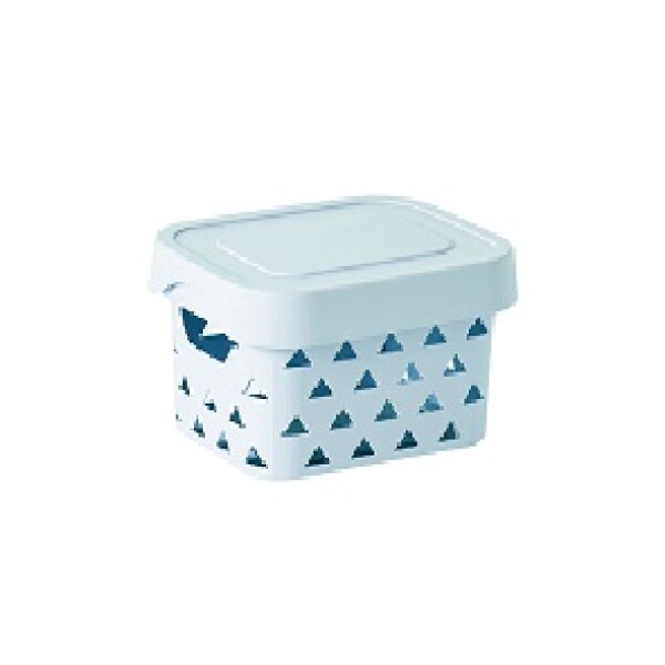 Organizador con tapa S celeste