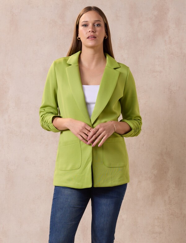 Blazer Manga Frunces VERDE
