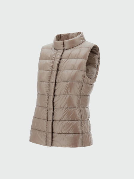 Herno - Campera de corte A confeccionada en nylon ultraligth, Amelia Caqui