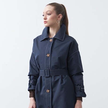 TRENCH TESSA Azul Marino