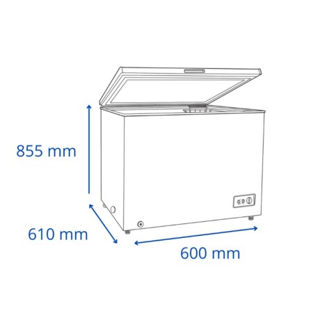 Freezer Horizontal James FHJ-150 M INV Freezer Horizontal James FHJ-150 M INV