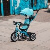 Triciclo 3 en 1 con techo Bebesit giratorio 360Â° Turquesa