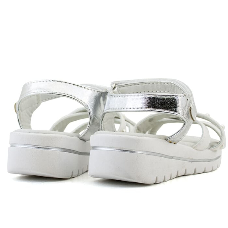 Sandalias Chill Sunday de Niños - CS SOFI Blanco-plateado